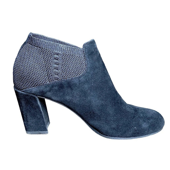 Eileen Fisher Marcy Suede Bootie with Stretch Knit size 6 - Picture 2 of 16
